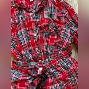 Victoria's Secret Red Plaid Pajama Set
